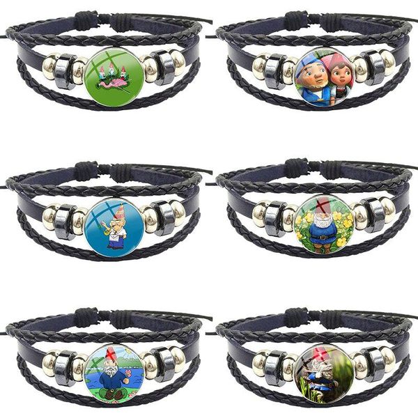 charm bracelets handmade glass cabochon black leather bracelet bangles jewelry good condition for women men party garden gnome, Golden;silver
charm bracelets handmade glass cabochon black leather bracelet bangles jewelry good condition for women men party garden gnome, Golden;silver