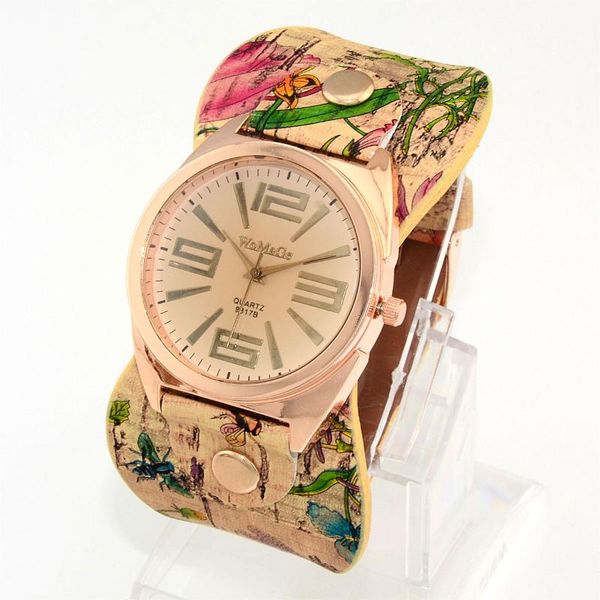 wristwatches women's flowers pattern strap numerals dial fashion lady girl analog quartz wrist watches, Slivery;brown
wristwatches women's flowers pattern strap numerals dial fashion lady girl analog quartz wrist watches, Slivery;brown