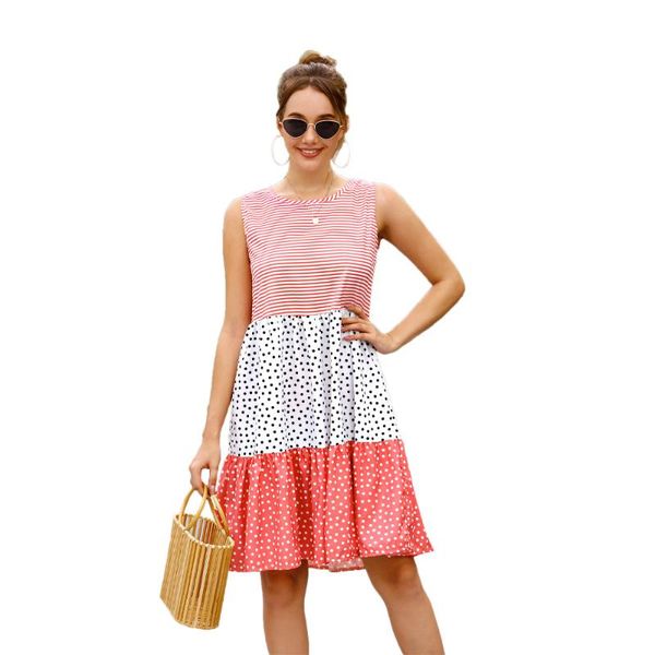 casual dresses summer for women patchwork dot print sleeveless tank dress a-line loose party beach holiday clothing, Black;gray
casual dresses summer for women patchwork dot print sleeveless tank dress a-line loose party beach holiday clothing, Black;gray