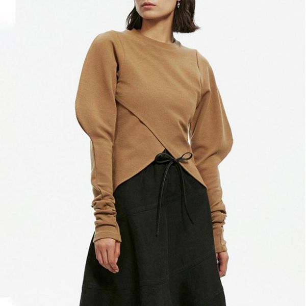 women's sweaters fashion irregular knit pullover women elegant bubble long sleeve slim 2021 autumn female clothing, White;black
women's sweaters fashion irregular knit pullover women elegant bubble long sleeve slim 2021 autumn female clothing, White;black