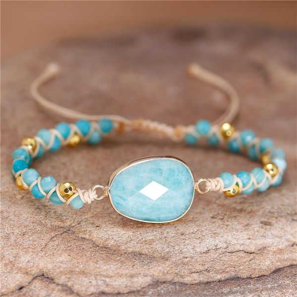 charm bracelets yuetong exclusive fancy natural stone amazonite beaded braided macrame bracelet yoga friendship femme women jewelry drop, Golden;silver
charm bracelets yuetong exclusive fancy natural stone amazonite beaded braided macrame bracelet yoga friendship femme women jewelry drop, Golden;silver
