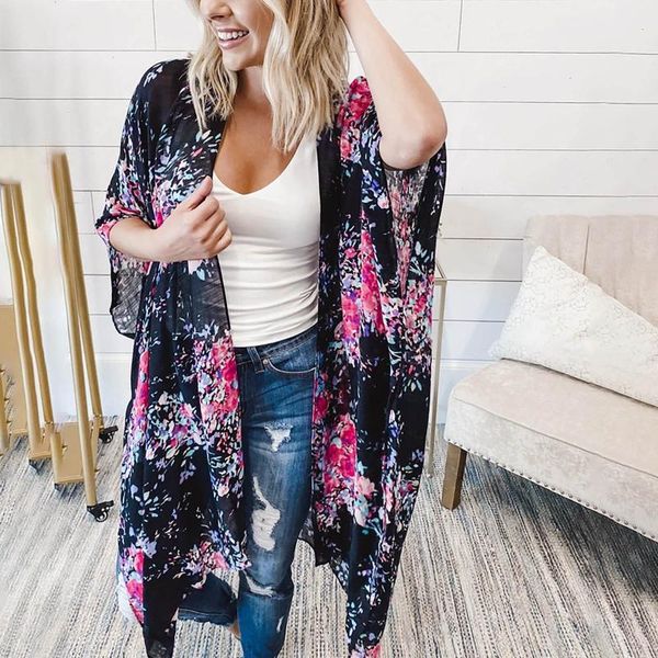 bohemian printed bikini cover-ups beach tunic long kimono cardigan blouse shawl plus size women wear swimsuit cover up#g3 women's swimw, White;black
bohemian printed bikini cover-ups beach tunic long kimono cardigan blouse shawl plus size women wear swimsuit cover up#g3 women's swimw, White;black