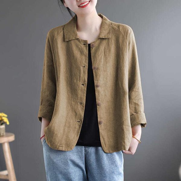 women's jackets cotton linen sunscreen shirt jacket female summer lapel literary retro loose single-breasted cardigan woman, Black;brown
women's jackets cotton linen sunscreen shirt jacket female summer lapel literary retro loose single-breasted cardigan woman, Black;brown