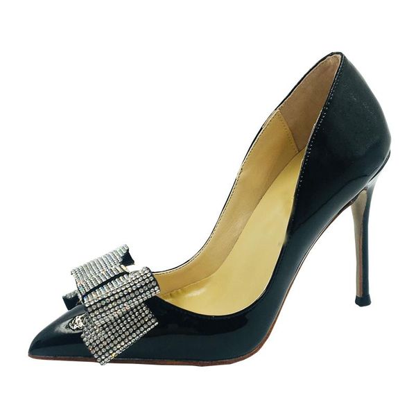 dress shoes size 43-45 crystal bow-tie pointy toe shallow stilettos high heels elegant women pumps party, Black
dress shoes size 43-45 crystal bow-tie pointy toe shallow stilettos high heels elegant women pumps party, Black