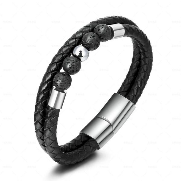 tennis men gift boyfriend simple leather natural stone bracelet volcanic beads men's hand bracelets stainless steel jewelry, Golden;silver
tennis men gift boyfriend simple leather natural stone bracelet volcanic beads men's hand bracelets stainless steel jewelry, Golden;silver