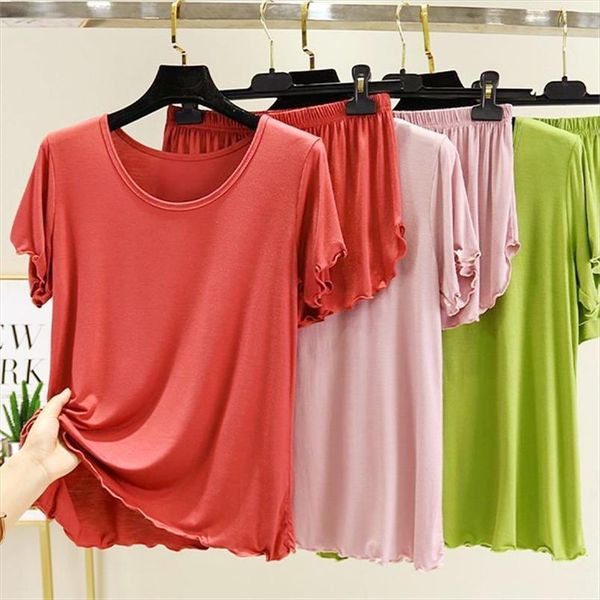 pajamas style spring summer t women sleepwear shirtsshort sleeve shorts suit inner wear two piece thin, Black;red
pajamas style spring summer t women sleepwear shirtsshort sleeve shorts suit inner wear two piece thin, Black;red