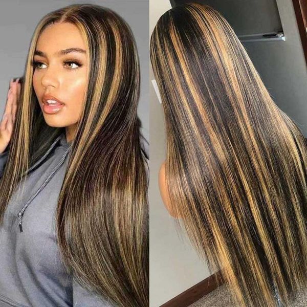 lace wigs 180% ombre highlight straight front wig hd transparent frontal remy t part brazilian human hair, Black;brown
lace wigs 180% ombre highlight straight front wig hd transparent frontal remy t part brazilian human hair, Black;brown