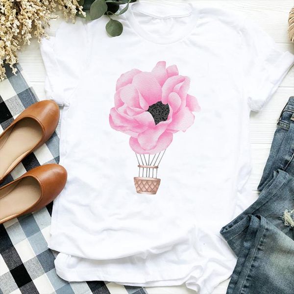 and women lady cartoon men t shirt balloon flower womens fashion office 90s print clothes graphic tee, White;black
and women lady cartoon men t shirt balloon flower womens fashion office 90s print clothes graphic tee, White;black