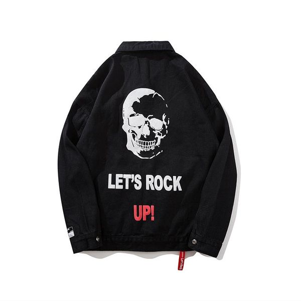 men's jackets red/black letters printed denim jacket 2021 autumn and winter hip-hop tide brand skull pattern washed loose male, Black;brown
men's jackets red/black letters printed denim jacket 2021 autumn and winter hip-hop tide brand skull pattern washed loose male, Black;brown