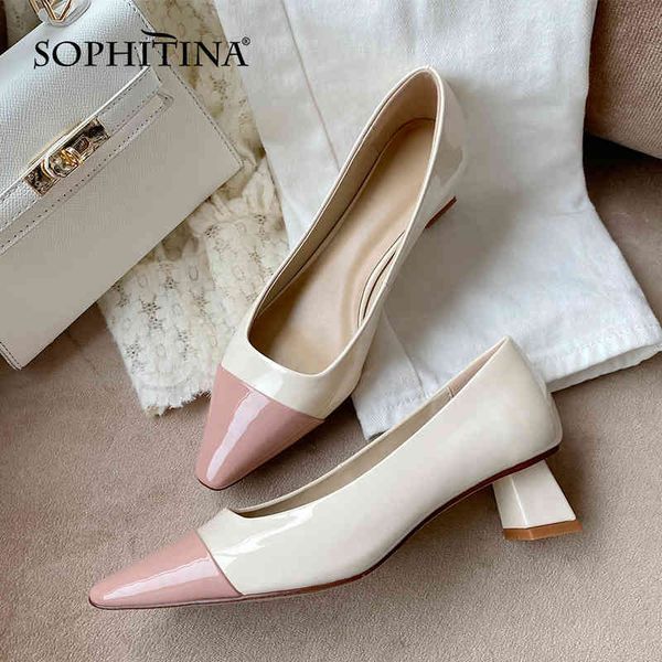 sophitina women shoes basic stitching wild tpr non-slip ladies shoes soft square toe color matching mid-heel female pumps ao389 210513, Black
sophitina women shoes basic stitching wild tpr non-slip ladies shoes soft square toe color matching mid-heel female pumps ao389 210513, Black