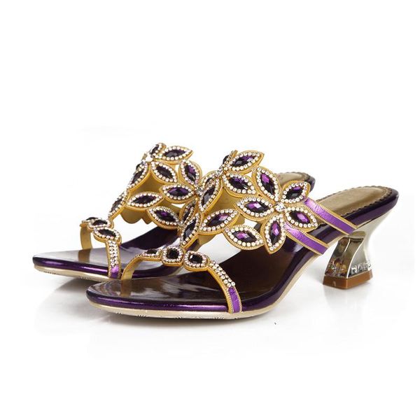 slippers thick heel horse shoes flower decoration rhinestone hollow women's large size 6cm high, Black
slippers thick heel horse shoes flower decoration rhinestone hollow women's large size 6cm high, Black
