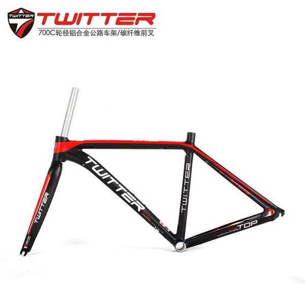 bike frames twitter road bicycle aluminum alloy al7005 frame carbon fork racing 46/48/50/52cm
bike frames twitter road bicycle aluminum alloy al7005 frame carbon fork racing 46/48/50/52cm