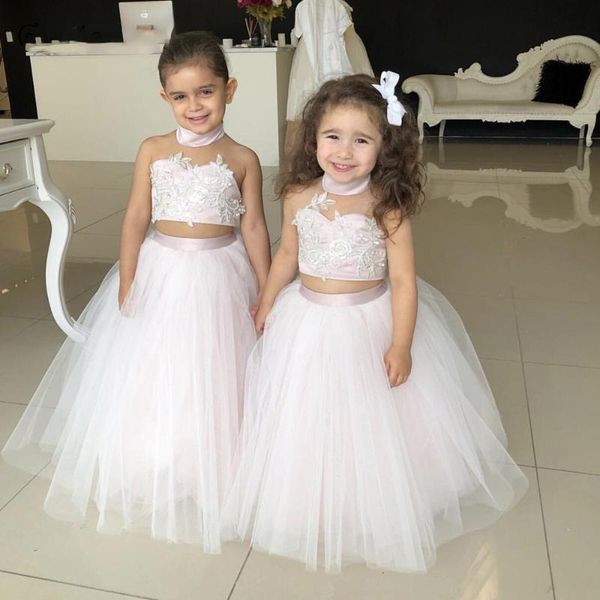 girl's dresses two pieces pink flower girl elagent halter lace appliques ball gown tulle kids communion custom, Red;yellow
girl's dresses two pieces pink flower girl elagent halter lace appliques ball gown tulle kids communion custom, Red;yellow