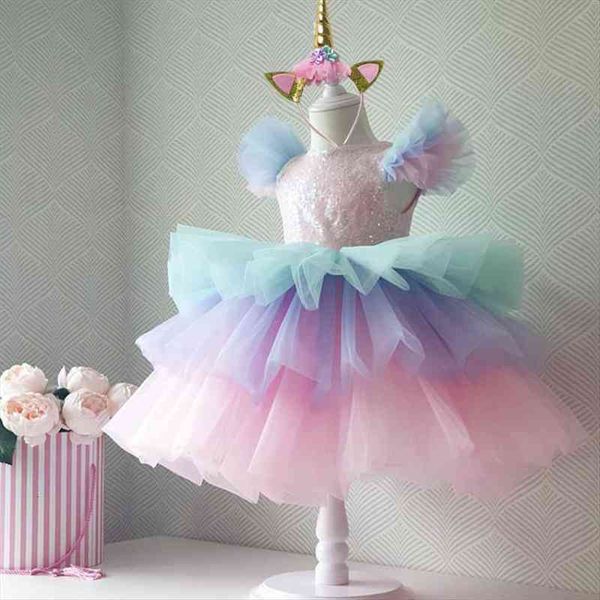 girls rainbow unicorn princess dress cake layers tutu prom gown for kids children wedding evening formal party pageant vestidos, Red;yellow
girls rainbow unicorn princess dress cake layers tutu prom gown for kids children wedding evening formal party pageant vestidos, Red;yellow