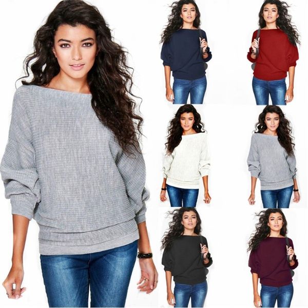 2021 women's selling winter new fashion loose bat sleeve knitted sweater, White;black
2021 women's selling winter new fashion loose bat sleeve knitted sweater, White;black