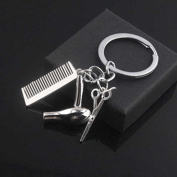 keychains sg personality barber hair dryer combs scissors pendant keyring stylist tools scissor blow salon hip hop creative gift, Silver
keychains sg personality barber hair dryer combs scissors pendant keyring stylist tools scissor blow salon hip hop creative gift, Silver