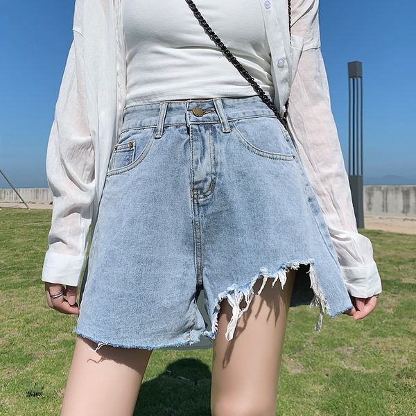 women's shorts chic net red same ins denim summer fat mm plus large size hong kong style high waist hole a pants fashion, White;black
women's shorts chic net red same ins denim summer fat mm plus large size hong kong style high waist hole a pants fashion, White;black