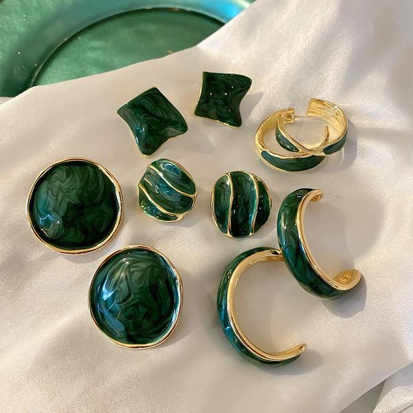 stud yangliujia metal irregular glaze earrings fashionable sweet elegant geometric women jewelry party gift accessories, Golden;silver
stud yangliujia metal irregular glaze earrings fashionable sweet elegant geometric women jewelry party gift accessories, Golden;silver