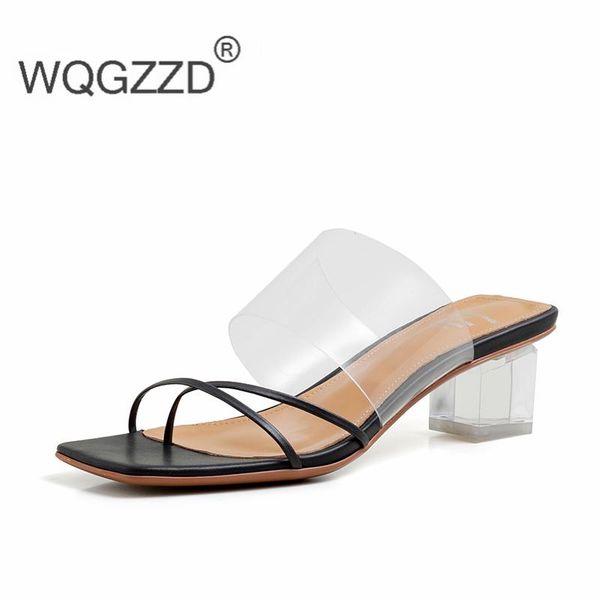 slippers chaussure femme high heels shoes women cow leather transparent fashion summer outside ladies dating, Black
slippers chaussure femme high heels shoes women cow leather transparent fashion summer outside ladies dating, Black