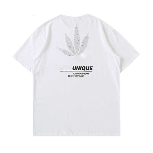 short t shirt sleeve summer loose and colorful maple leaf printing fashion men's, White;black
short t shirt sleeve summer loose and colorful maple leaf printing fashion men's, White;black
