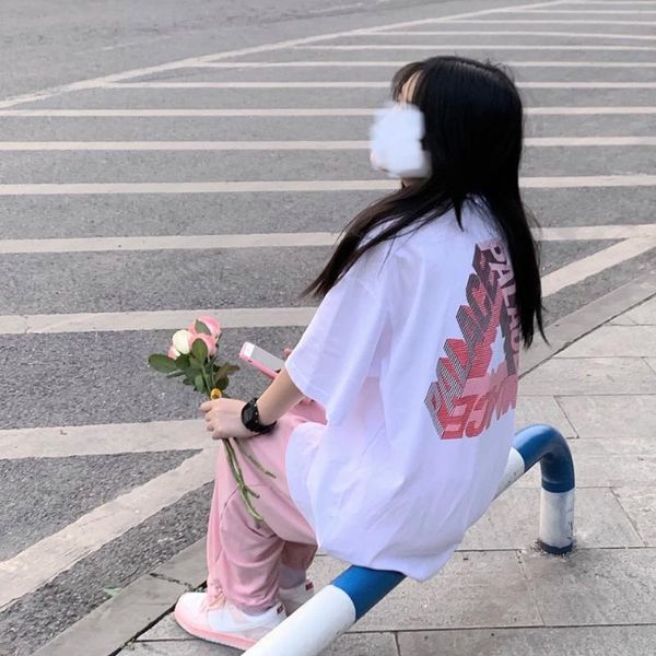 100% cotton short sleeve t-shirt female 2021 ins fashion brand summer loose student bf style versatile women's, White
100% cotton short sleeve t-shirt female 2021 ins fashion brand summer loose student bf style versatile women's, White