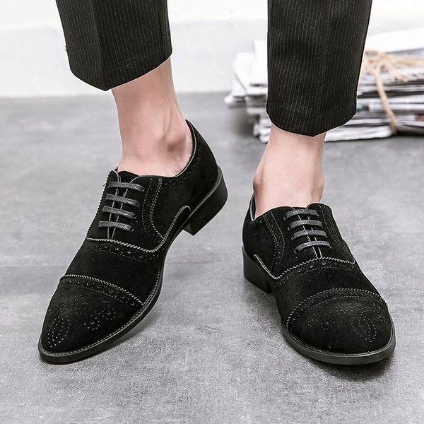 dress wedding shoes spring autumn formal leather men elegant classic business social lace-up oxford, Black
dress wedding shoes spring autumn formal leather men elegant classic business social lace-up oxford, Black