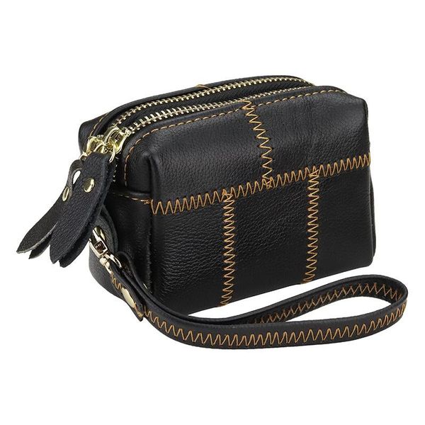 wallets small wallet women double zipper coin purse simple bag header leather cowhide, Red;black
wallets small wallet women double zipper coin purse simple bag header leather cowhide, Red;black
