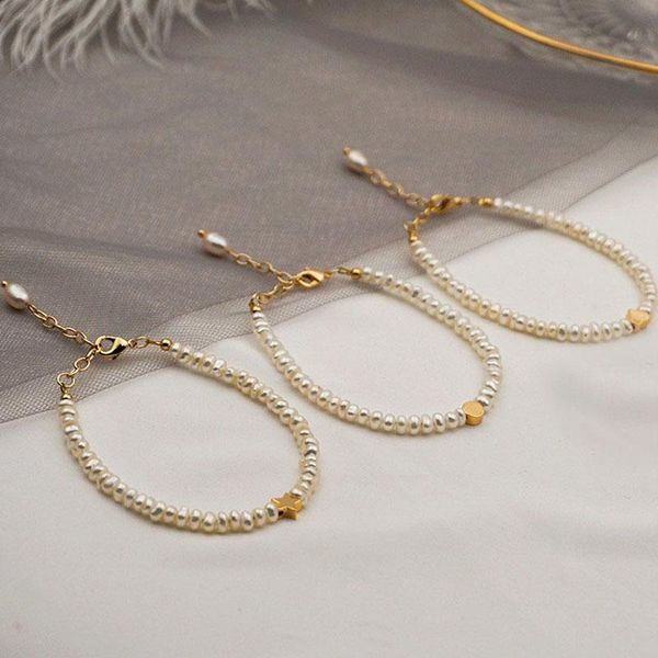 classic simple natural freshwater pearl handmade beaded bracelet for woman gold chain cuff luxury banquet jewelry gift link,, Black
classic simple natural freshwater pearl handmade beaded bracelet for woman gold chain cuff luxury banquet jewelry gift link,, Black