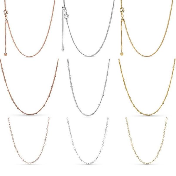 chains authentic 925 sterling silver rose gold vintage beaded chain basic necklace for women bead charm diy jewelry
chains authentic 925 sterling silver rose gold vintage beaded chain basic necklace for women bead charm diy jewelry