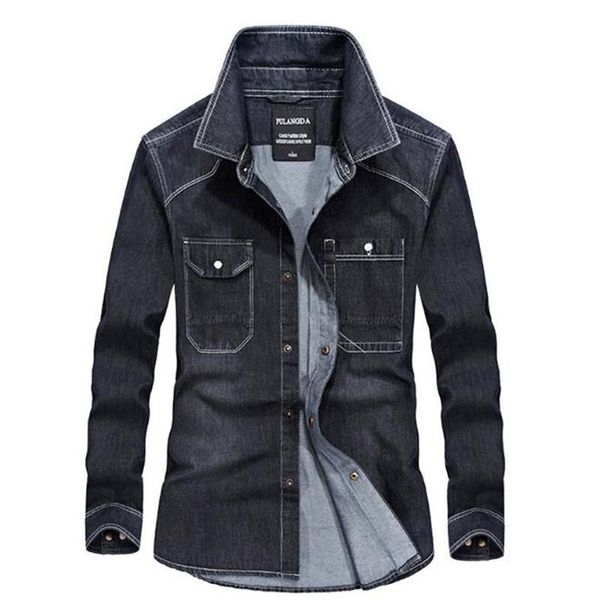 denim shirts men casual shirt long sleeve fashion slim camisa cowboy men's clothing, White;black
denim shirts men casual shirt long sleeve fashion slim camisa cowboy men's clothing, White;black