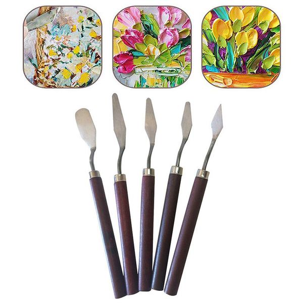 professional hand tool sets 5pcs/set stainless steel spatula kit palette gouache supplies for oil painting knife fine arts set flexible blad
professional hand tool sets 5pcs/set stainless steel spatula kit palette gouache supplies for oil painting knife fine arts set flexible blad