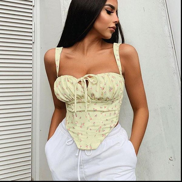 women tank crop camis vest lace up floral print ruched short camisole womens cropped bustier, White
women tank crop camis vest lace up floral print ruched short camisole womens cropped bustier, White