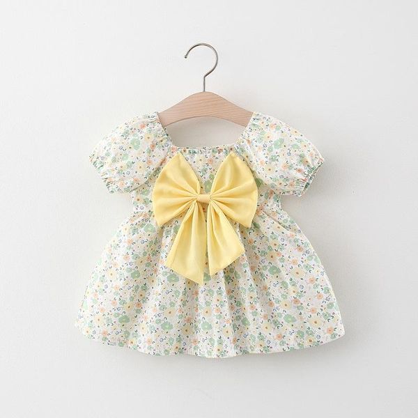 girl's dresses summer baby girls short sleeve o neck vintage floral print cute bow princess party kids dress vestidos, Red;yellow
girl's dresses summer baby girls short sleeve o neck vintage floral print cute bow princess party kids dress vestidos, Red;yellow