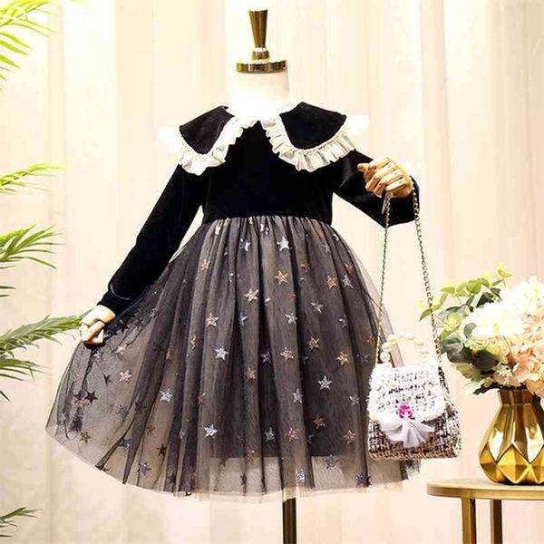 autumn girls dress children clothing baby kids net yarn lace frills lapel long sleeve princess for 210625, Red;yellow
autumn girls dress children clothing baby kids net yarn lace frills lapel long sleeve princess for 210625, Red;yellow