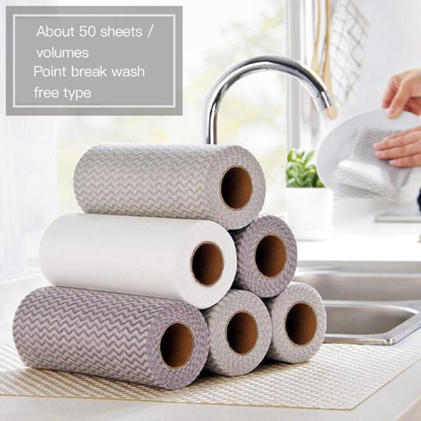 cleaning cloths 50pcs/roll disposable oil proof water absorbent scouring pad kitchen dishes bowls tableware cloth
cleaning cloths 50pcs/roll disposable oil proof water absorbent scouring pad kitchen dishes bowls tableware cloth