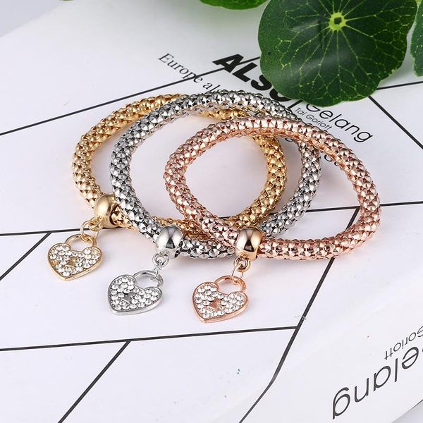 charm bracelets wngmngl charming gold color filled heart design elastic for women pulseras multilayer bangles gift 3pcs/set, Golden;silver
charm bracelets wngmngl charming gold color filled heart design elastic for women pulseras multilayer bangles gift 3pcs/set, Golden;silver