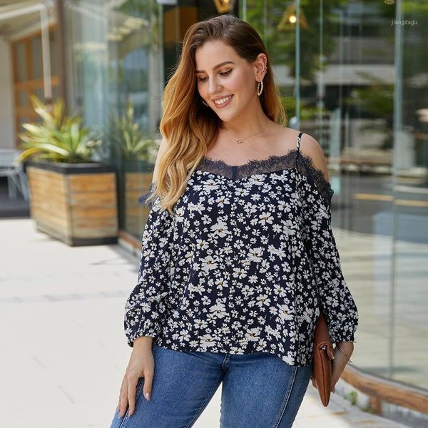 spring autumn plus size blouses spaghetti strap lace patchwork floral print women casual blusas outerwear tp202129 women's & shirts, White
spring autumn plus size blouses spaghetti strap lace patchwork floral print women casual blusas outerwear tp202129 women's & shirts, White