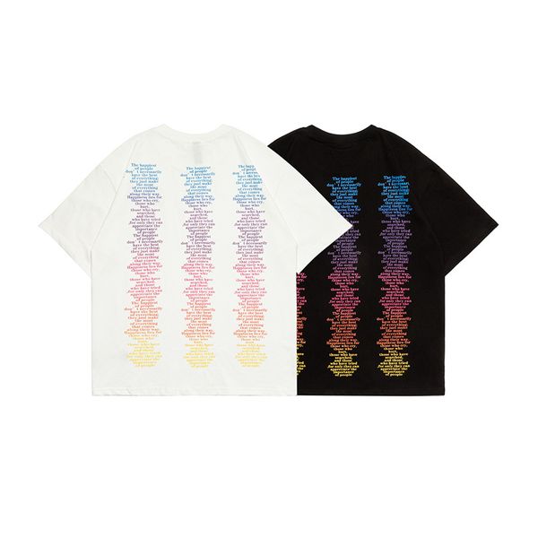 2021ss summer male high street trendy t shirts hip hop ins gradient letter printing 100% pure cotton t-shirt men's r, White;black
2021ss summer male high street trendy t shirts hip hop ins gradient letter printing 100% pure cotton t-shirt men's r, White;black