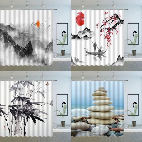 chinese style ink painting scenery shower curtains stone bamboo tree plant landscape bathroom polyester cloth hanging curtain
chinese style ink painting scenery shower curtains stone bamboo tree plant landscape bathroom polyester cloth hanging curtain