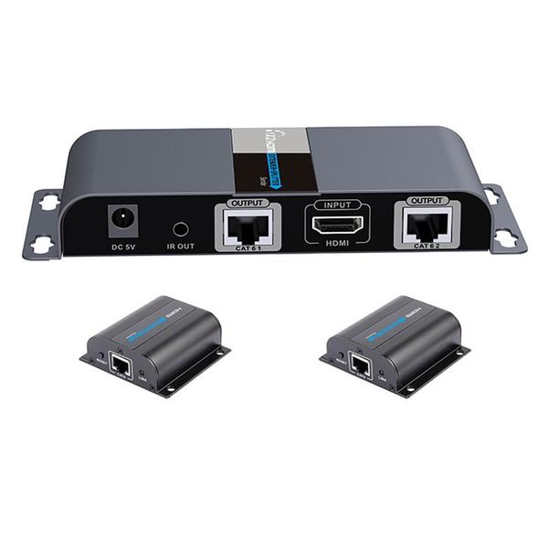 audio cables & connectors 2-port utp 1x2 extender splitter by cat5e/6 cable up to 50m with ir&poe(1 sender+2 receivers included)
audio cables & connectors 2-port utp 1x2 extender splitter by cat5e/6 cable up to 50m with ir&poe(1 sender+2 receivers included)
