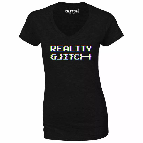 womens cmyk rgb reality glitch print t-shirt - v-neck colour cool spectrum, White;black
womens cmyk rgb reality glitch print t-shirt - v-neck colour cool spectrum, White;black
