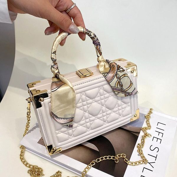 shoulder bags fashion silk scarf hand-held box bag texture rhombic single cross chain women's
shoulder bags fashion silk scarf hand-held box bag texture rhombic single cross chain women's