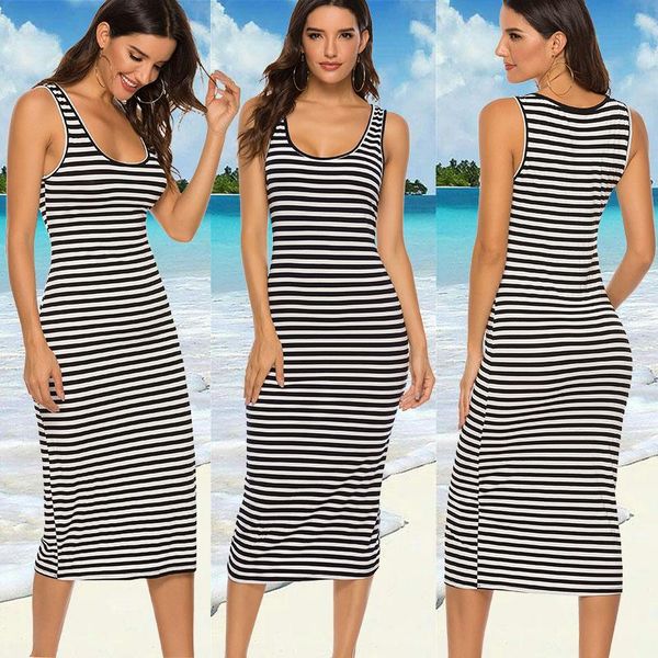 casual dresses summer women t-shirt loose sleeveless striped t shirts o-neck tee shirt femme ladies long dress, Black;gray
casual dresses summer women t-shirt loose sleeveless striped t shirts o-neck tee shirt femme ladies long dress, Black;gray
