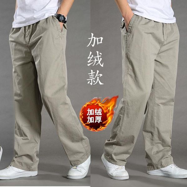 men's pants men winter warm loose tooling army cotton multi-pocket mens trousers thicken joggers elastic cargo velvet size m-6xl, Black 
men's pants men winter warm loose tooling army cotton multi-pocket mens trousers thicken joggers elastic cargo velvet size m-6xl, Black