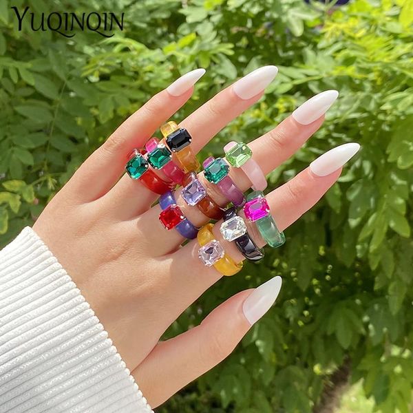 cluster rings fashion acrylic colorful rectangle rhinestone for women big transparent finger ring girls vintage female beautiful jewelry, Golden;silver
cluster rings fashion acrylic colorful rectangle rhinestone for women big transparent finger ring girls vintage female beautiful jewelry, Golden;silver