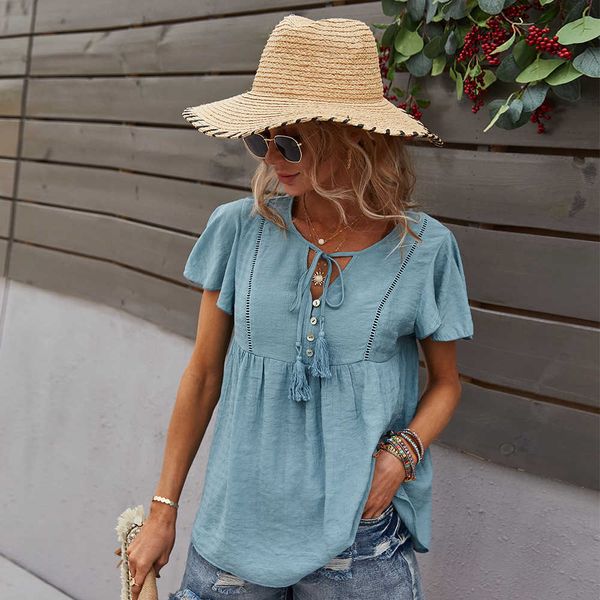 2021 fashion t shirts independent r & d and design of leisure holiday style women's solid color, White
2021 fashion t shirts independent r & d and design of leisure holiday style women's solid color, White