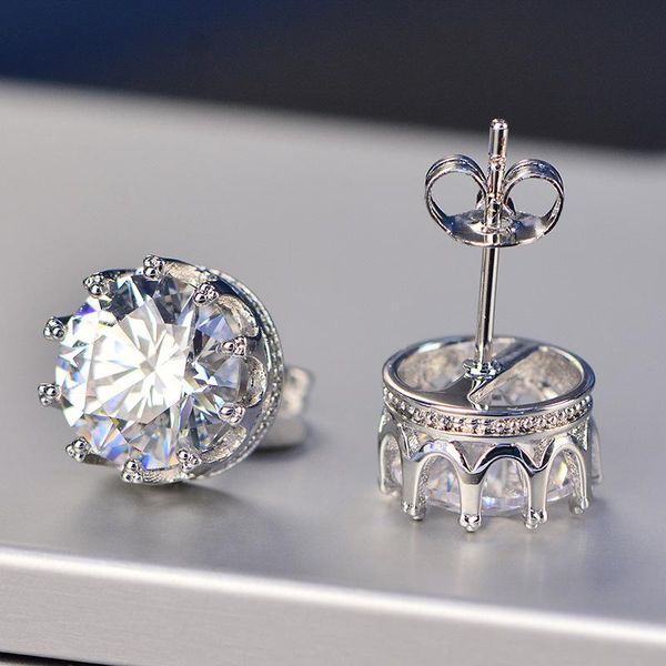 stud simple crown s925 earrings with round cubic zirconia fashion creative piercing jewelry for women wedding birthday gift, Golden;silver
stud simple crown s925 earrings with round cubic zirconia fashion creative piercing jewelry for women wedding birthday gift, Golden;silver