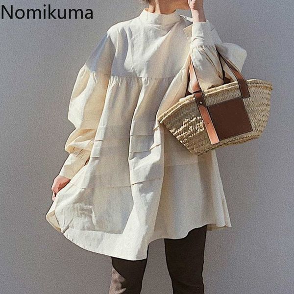 nomikuma harajuku shirts stand collar long sleeve blouse women casual loose autumn fashion blusas high street 3d399 210514, White
nomikuma harajuku shirts stand collar long sleeve blouse women casual loose autumn fashion blusas high street 3d399 210514, White