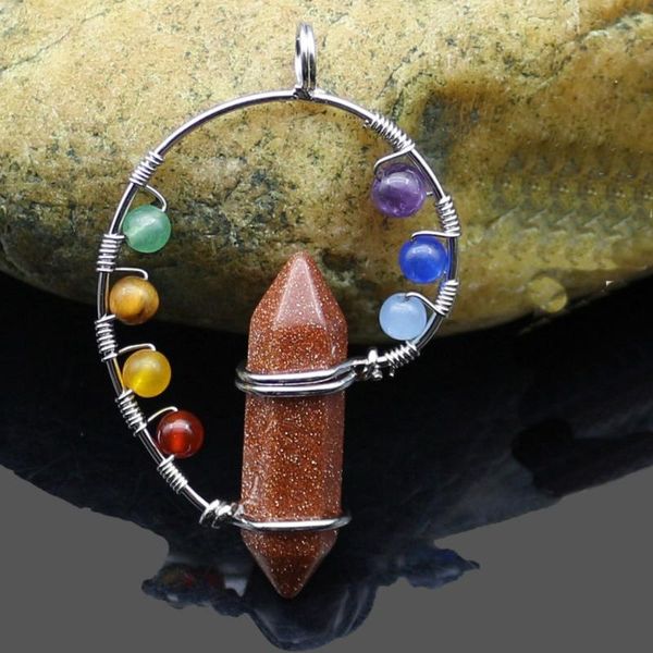 charms natural stone aventurine 7 chakra reiki hexagonal handmade metal winding pendant jewelry making diy necklace accessories, Bronze;silver
charms natural stone aventurine 7 chakra reiki hexagonal handmade metal winding pendant jewelry making diy necklace accessories, Bronze;silver