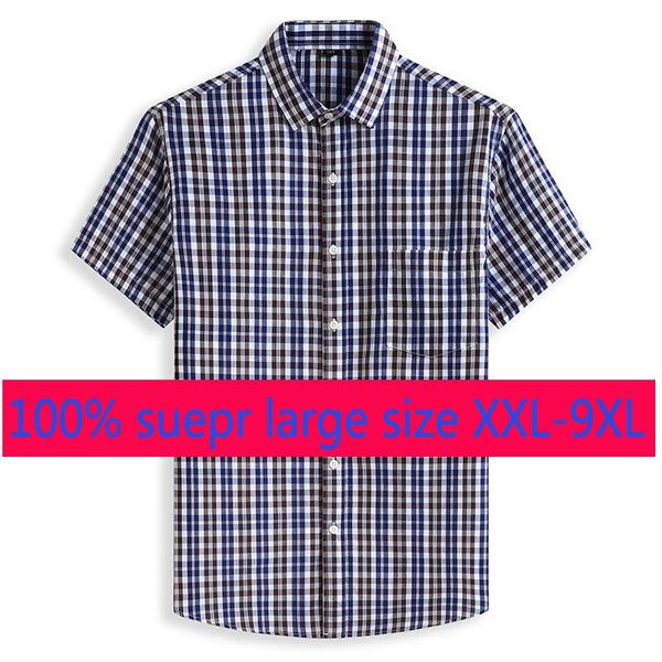 super large short sleeve men cotton plaid loose casual summer fashion shirts plus size 2xl-7xl 8xl 9xl men's, White;black
super large short sleeve men cotton plaid loose casual summer fashion shirts plus size 2xl-7xl 8xl 9xl men's, White;black